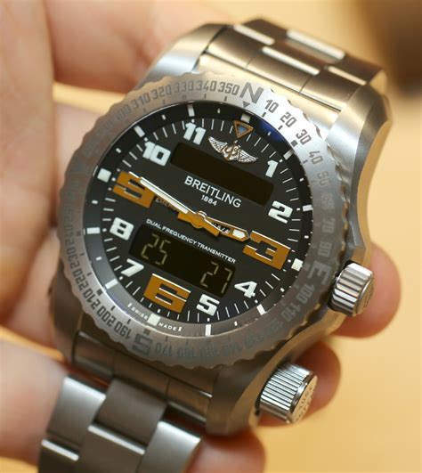 breitling search rescue watch|Breitling watch with emergency beacon.